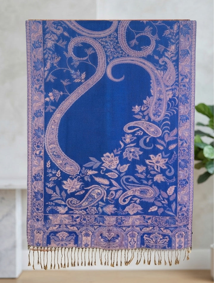 Grand foulard étole à motifs cachemire - Accessoire pratique