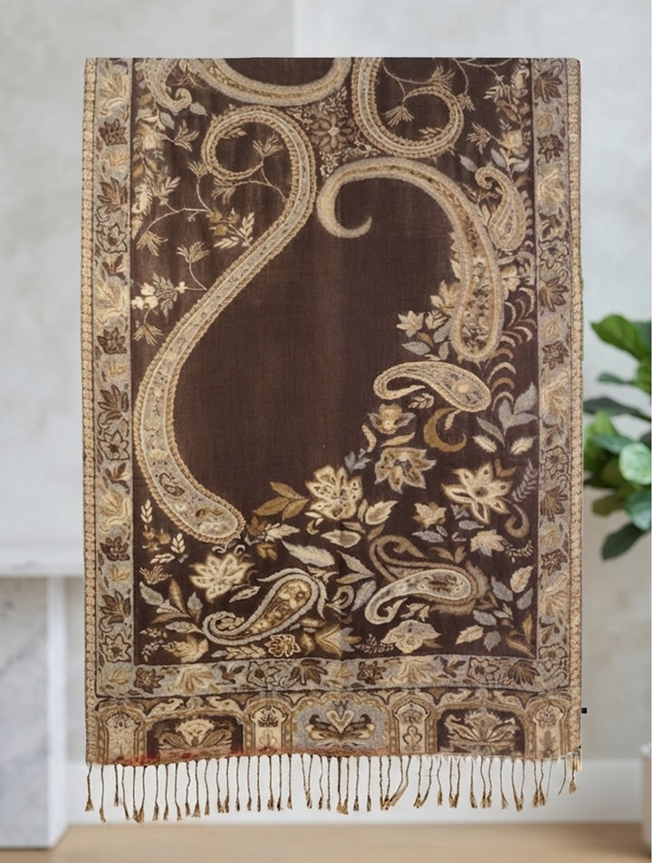 Grand foulard à motifs - Étole confortable