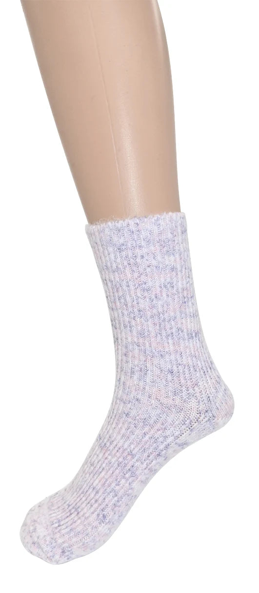 Chaussettes motif moucheté - Bas en maille côtelée douce