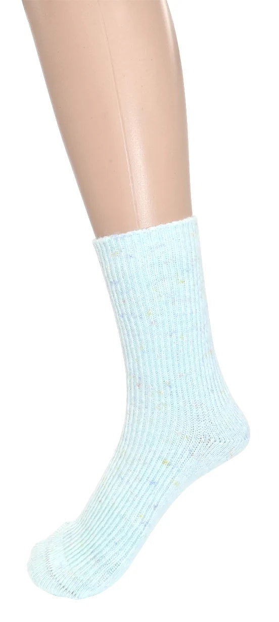 Chaussettes motif moucheté - Bas en maille côtelée douce
