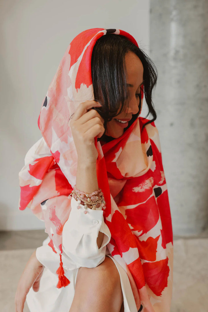 Foulard léger - Accessoire polyvalent à motifs