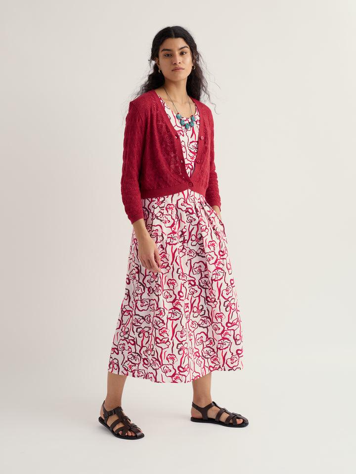 Cardigan léger - En coton biologique à encolure en V