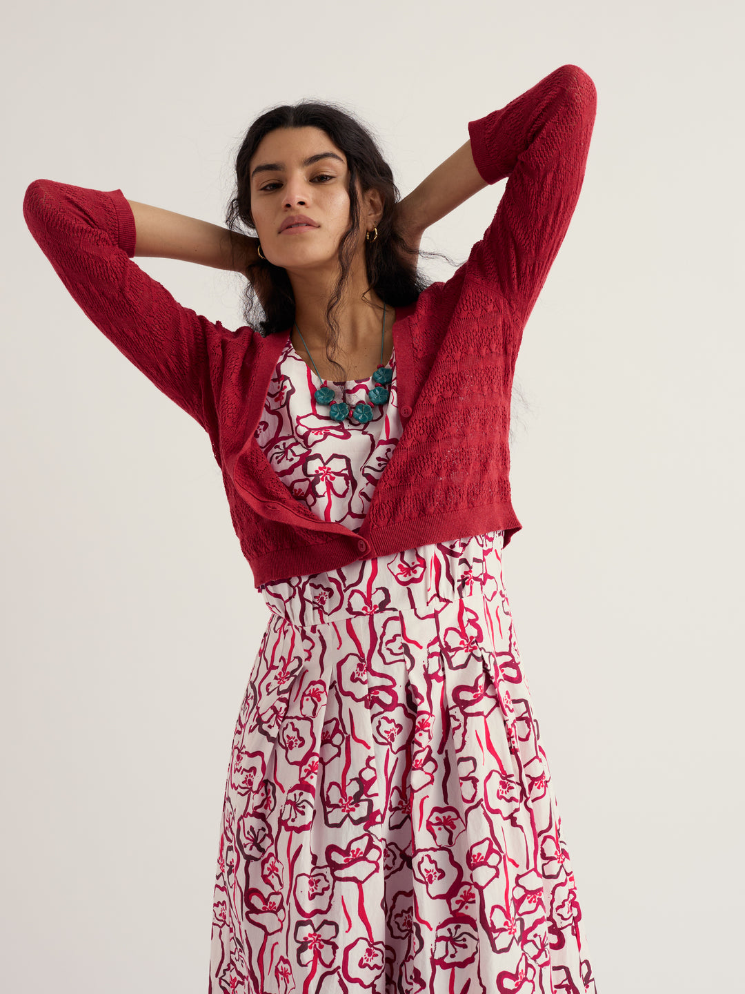 Cardigan léger - En coton biologique à encolure en V