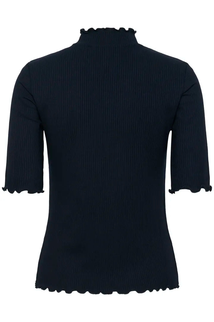 T-shirt avec rebords ondulés Ribba