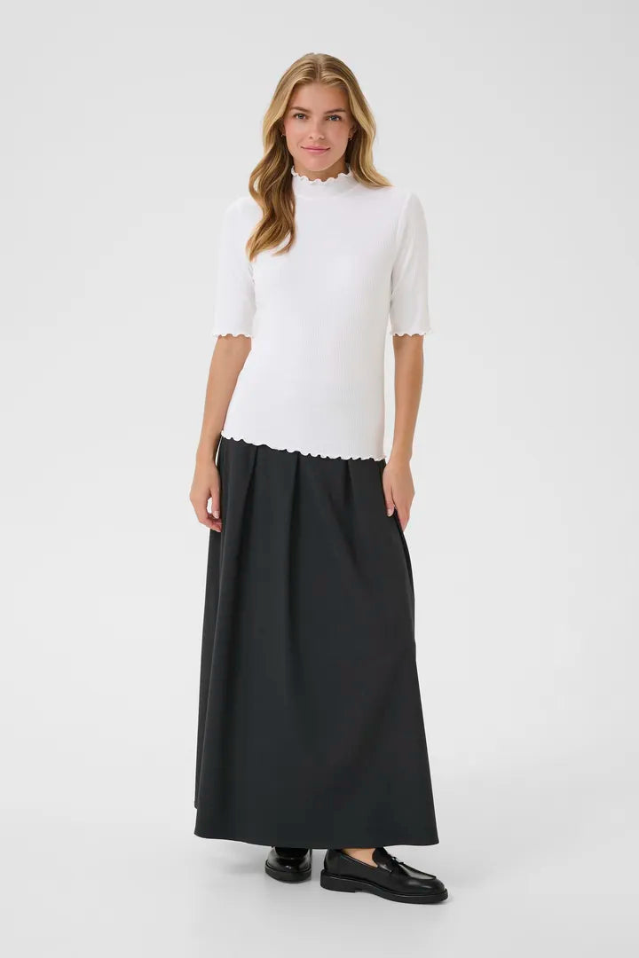 T-shirt avec rebords ondulés Ribba