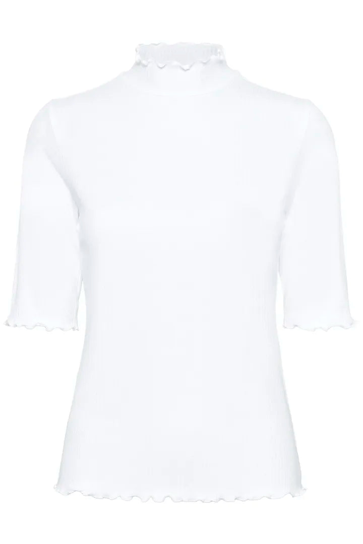 T-shirt avec rebords ondulés Ribba