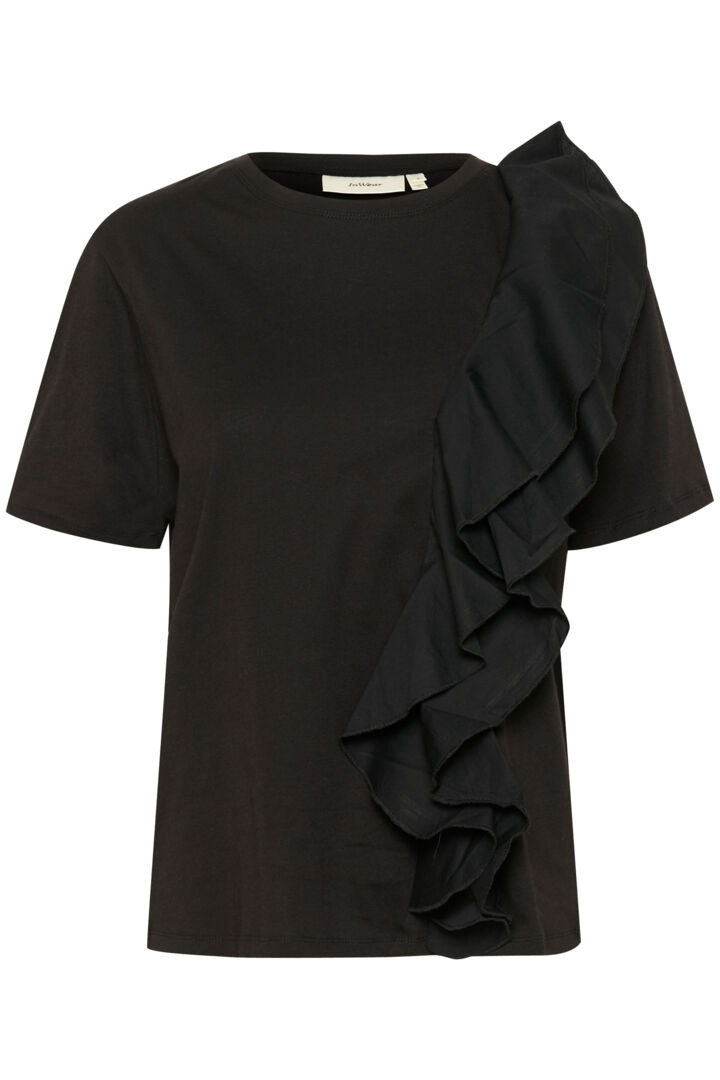 T-shirt avec volants sur le côté Ayana