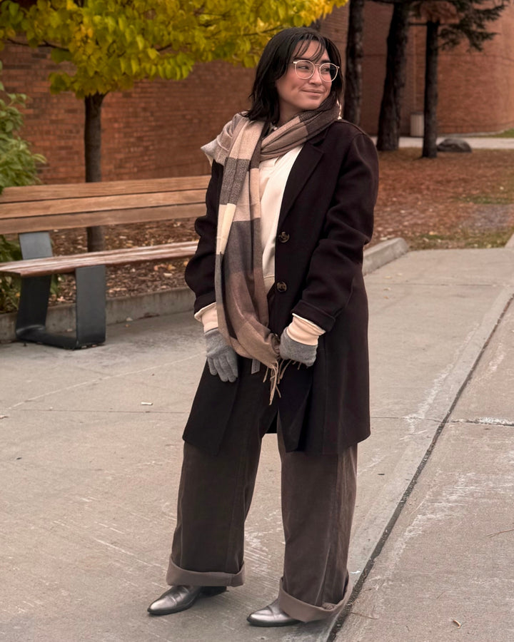 Manteau classique en laine recyclé Rosali