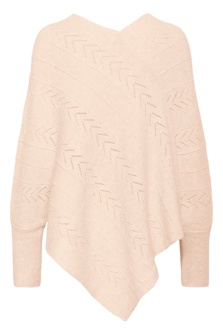 Un poncho à la coupe flatteuse, avec base en V et manches longues Holiday