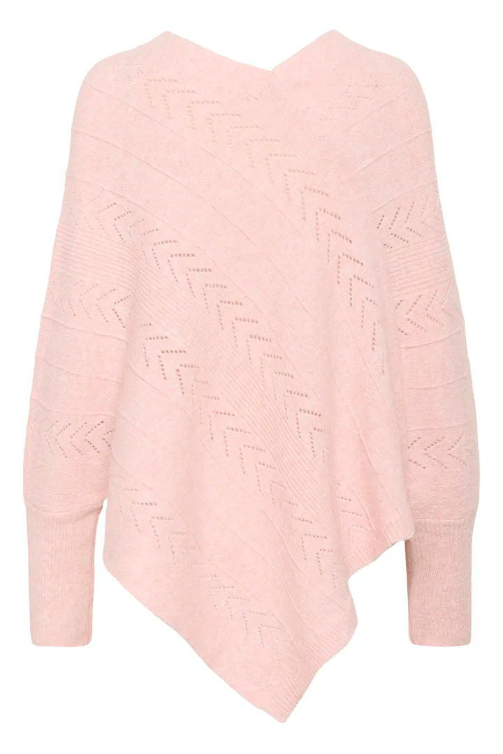 Un poncho à la coupe flatteuse, avec base en V et manches longues Holiday