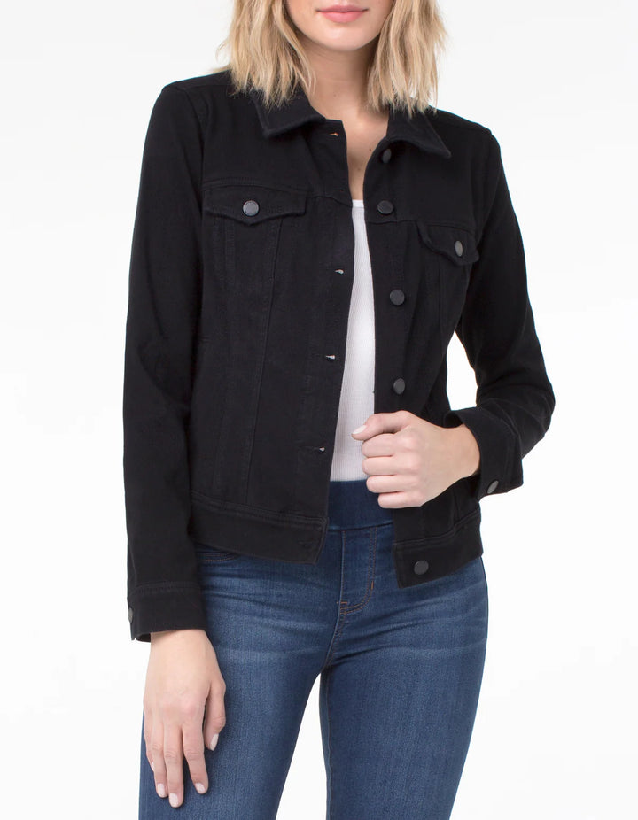 Veste de jeans noire