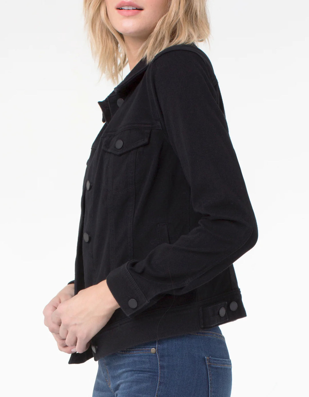Veste de jeans noire