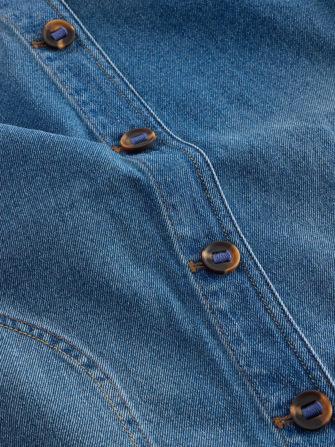 Veste en jean avec des poches circulaires Eden