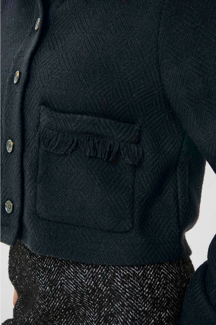 Veste tissée en chevrons Bayu