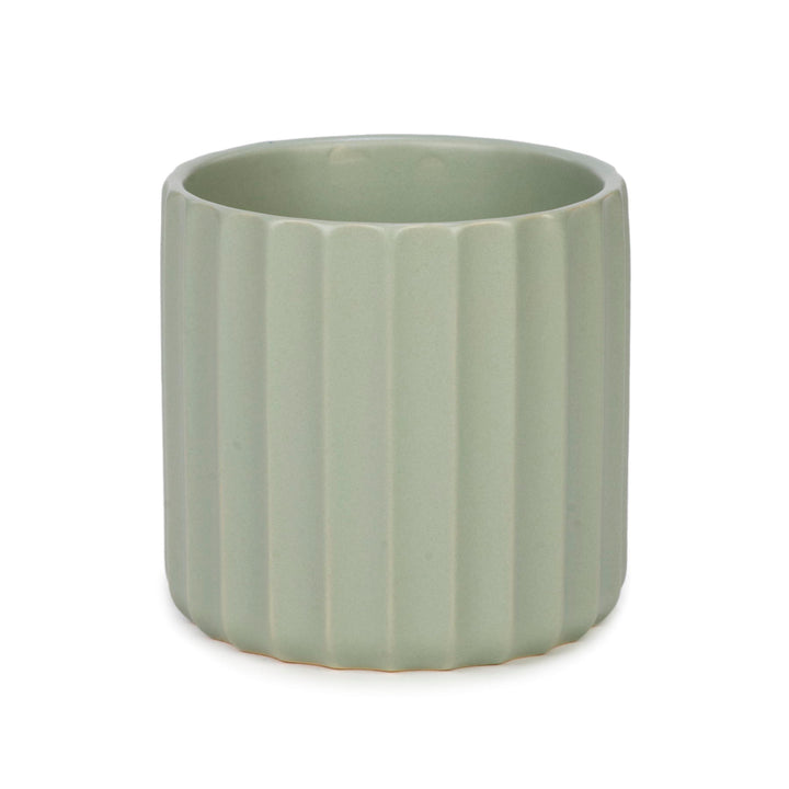 Cache-pot vert sauge
