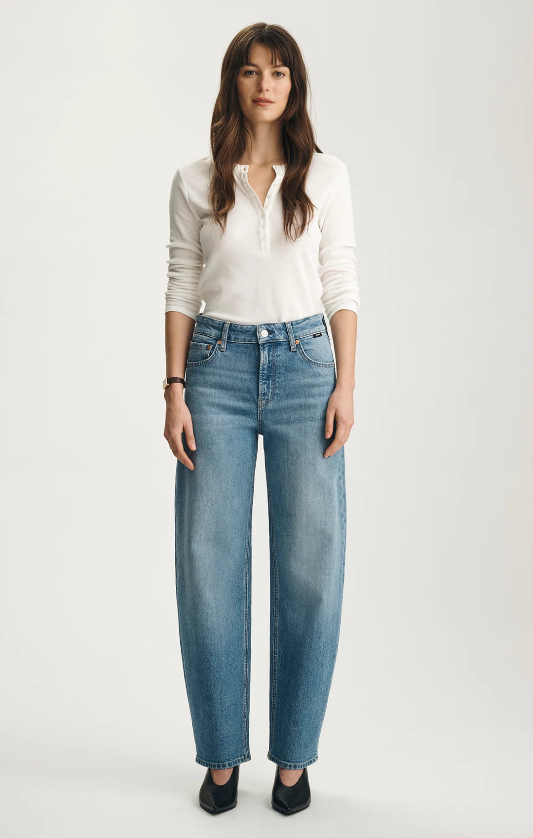 Jean baggy taille haute Nica - Denim Tencel™