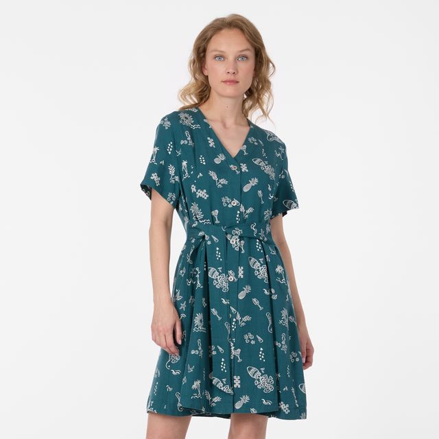 Robe à imprimé Kveeda - Poches dissimulées dans les coutures latérales