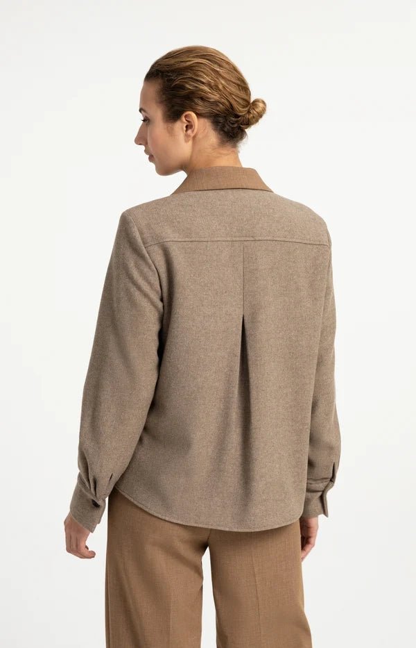 Blazer bimatière coupe ample - Structuré au style contemporain