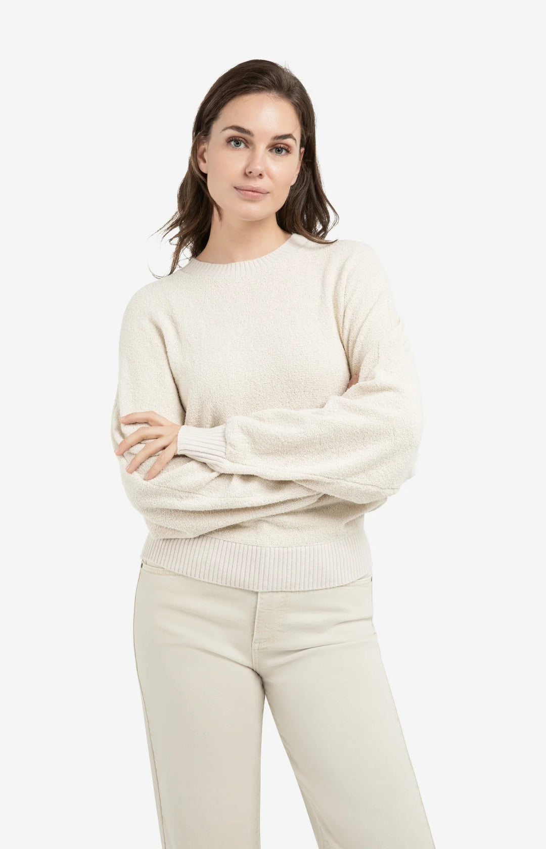 Pull en maille manches chauve-souris - Coupe ample