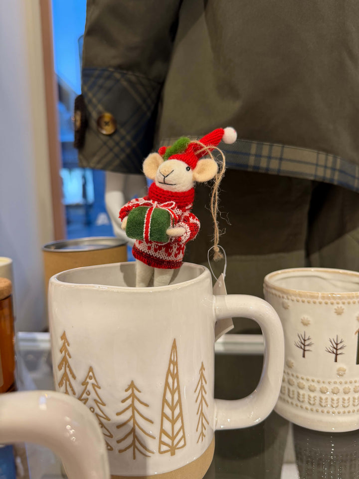 Tasse en céramique - Au motif rustique de forêt