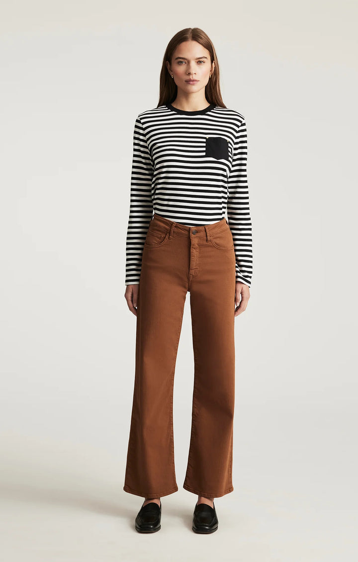 Jeans droit à jambe large