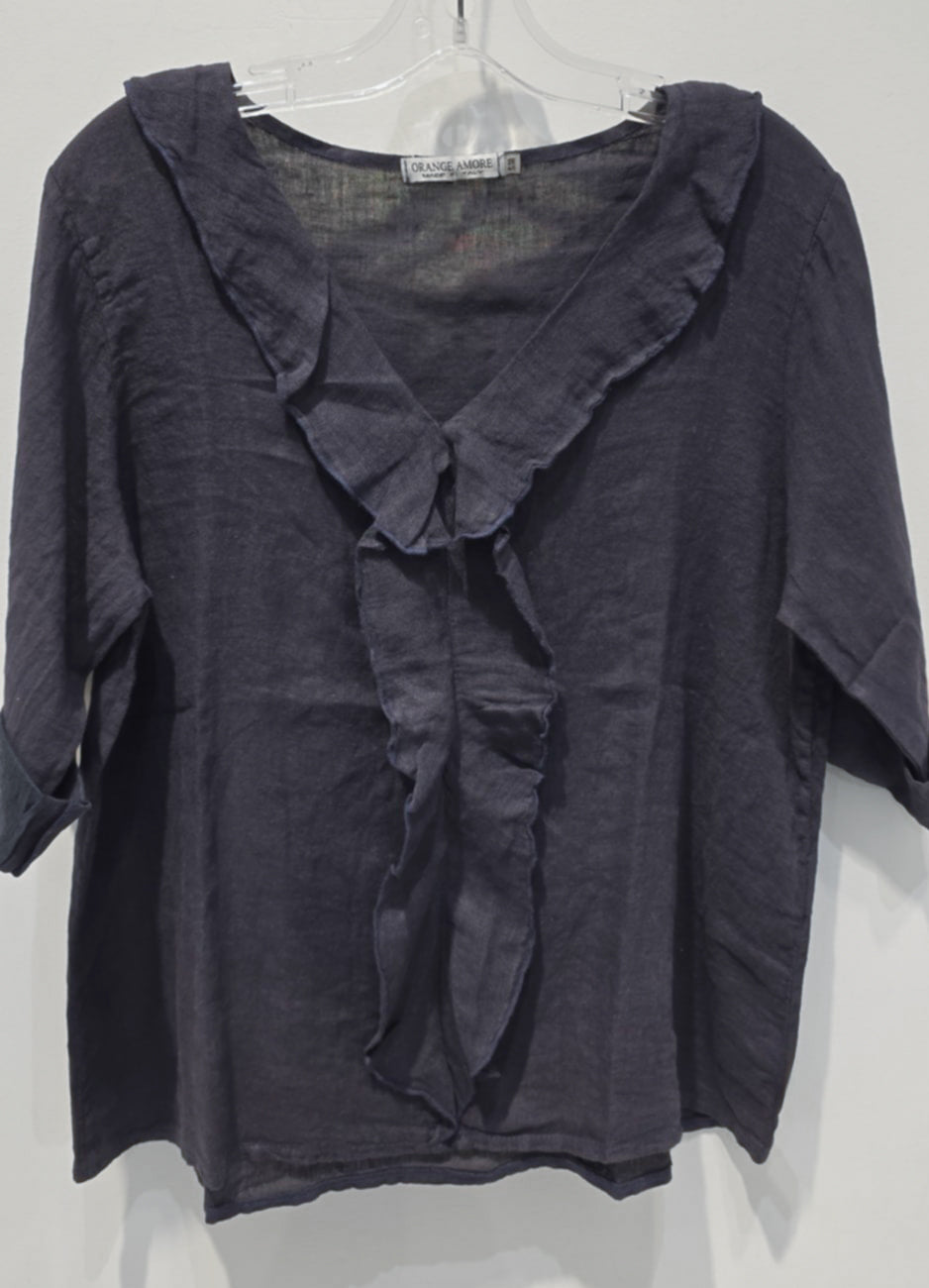 Blouse à volants Juliet – Manches 3/4