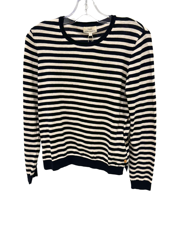 Pull coton biologique avec boutons aux manches