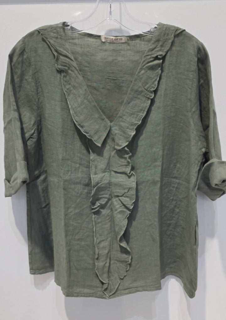 Blouse à volants Juliet – Manches 3/4