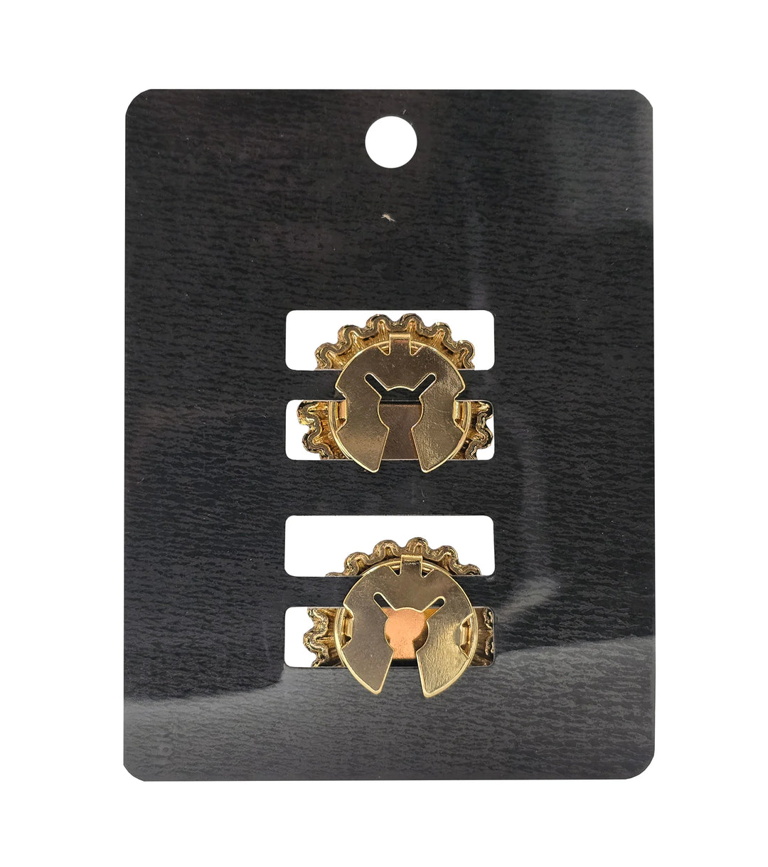 Duo couvre-boutons pour chemise et veste - Accessoire amovible motif nœud et perles