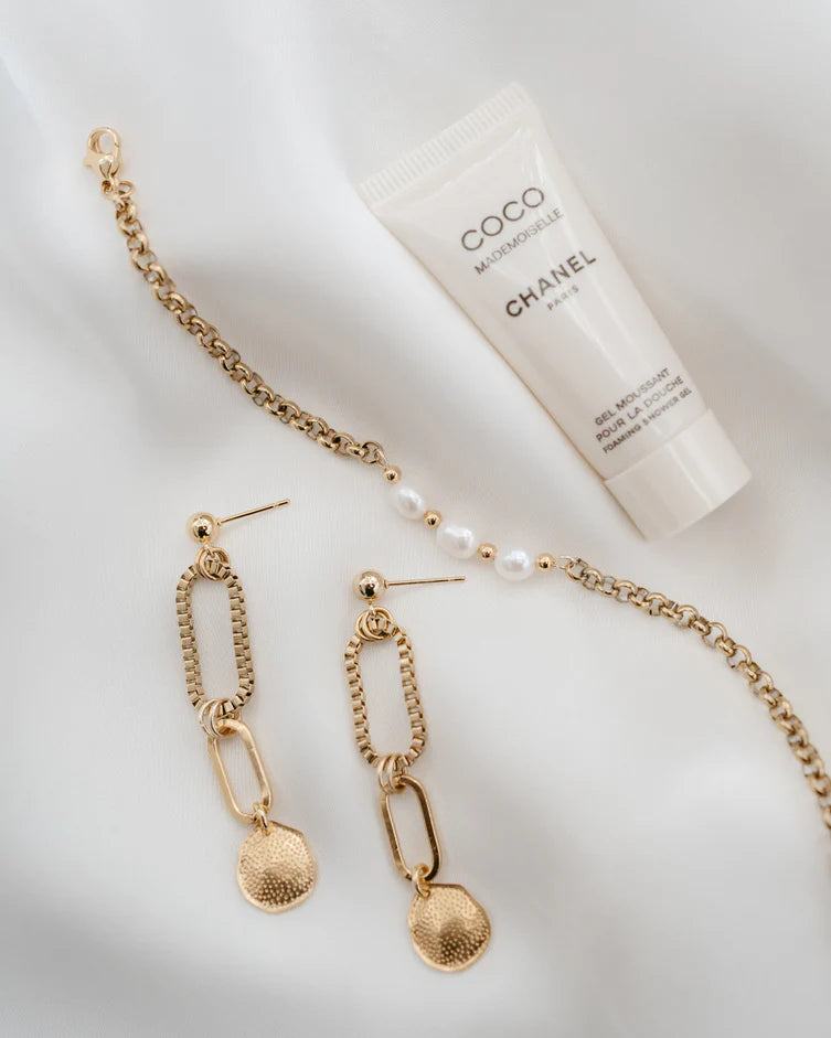 Bracelet Ivory - Avec perles d'eau douce et or 24K