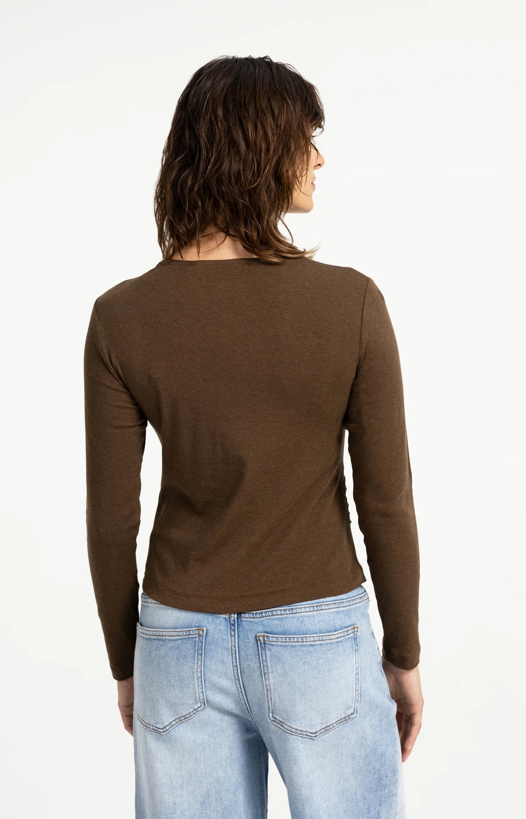 Cardigan en jersey à double rangée de boutons - Mélange de coton