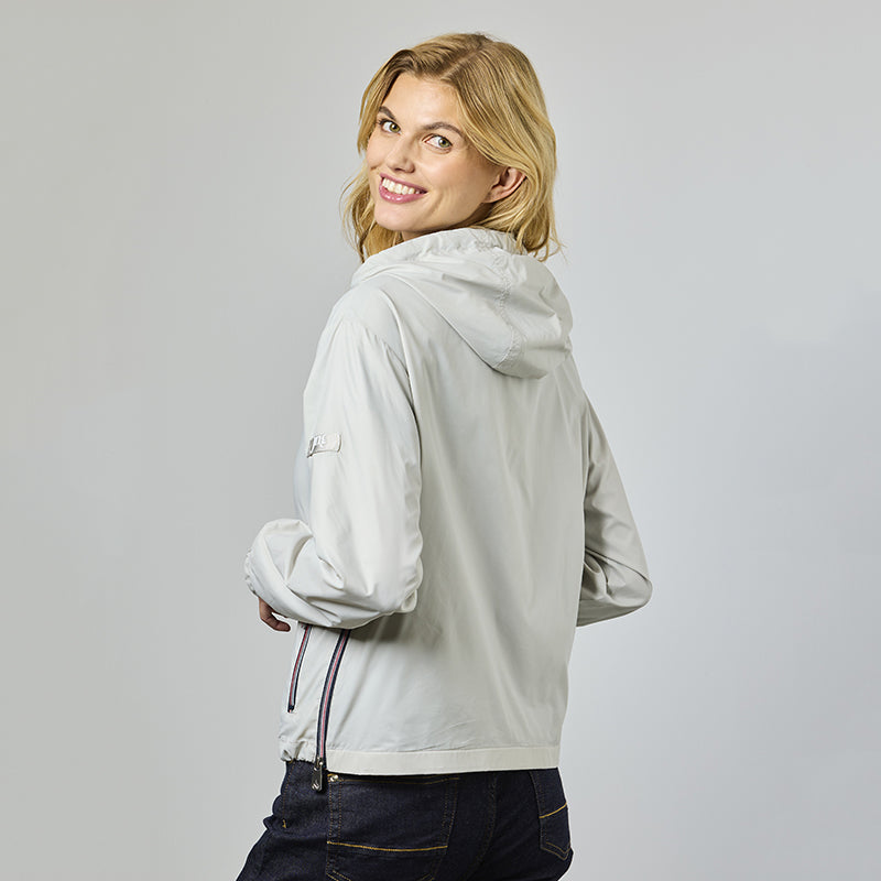 Imperméable à détails contrastés - Fermeture éclair à double sens