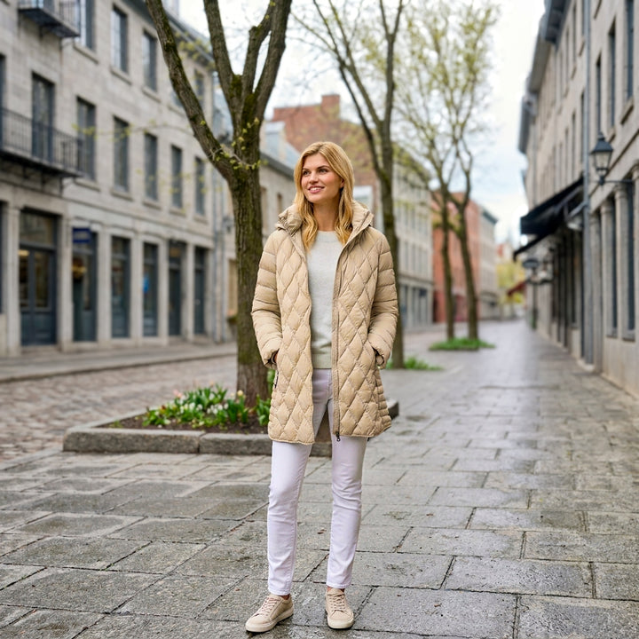 Manteau en duvet Diana – Chaleur légère et silhouette sophistiquée