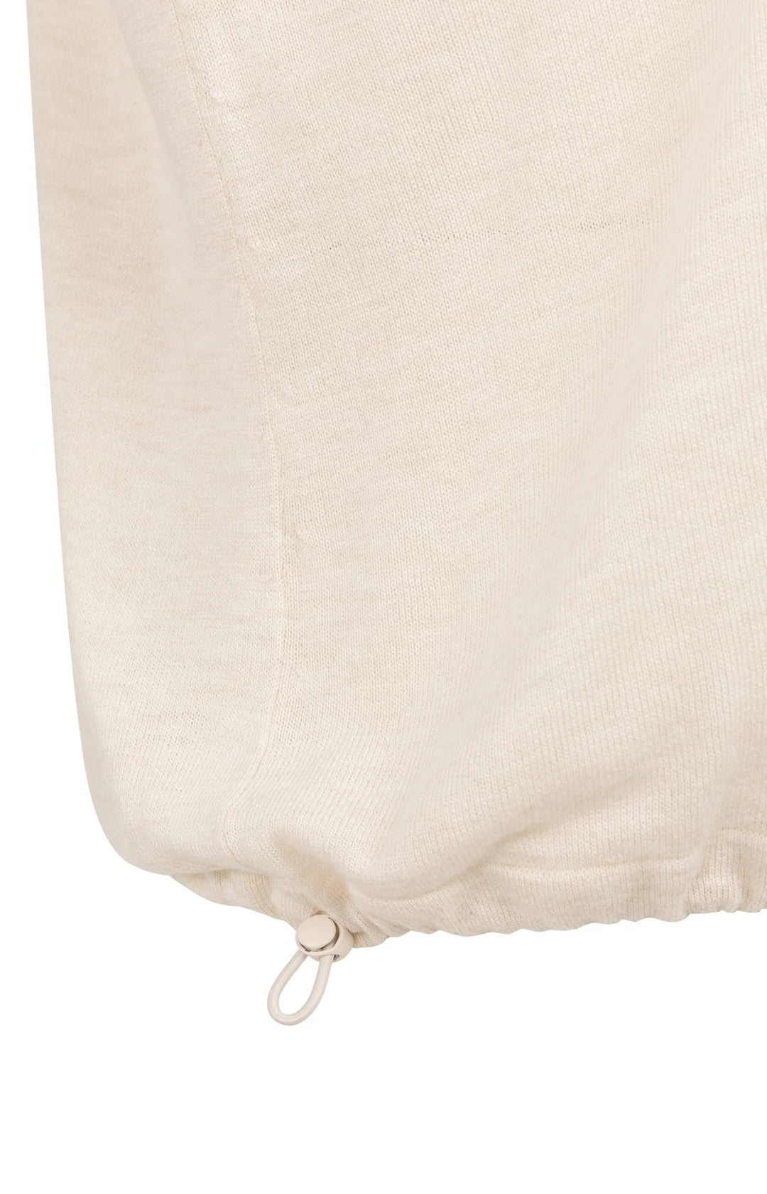 Haut en tricot fin de viscose et cachemire - Avec cordon de serrage et col classique