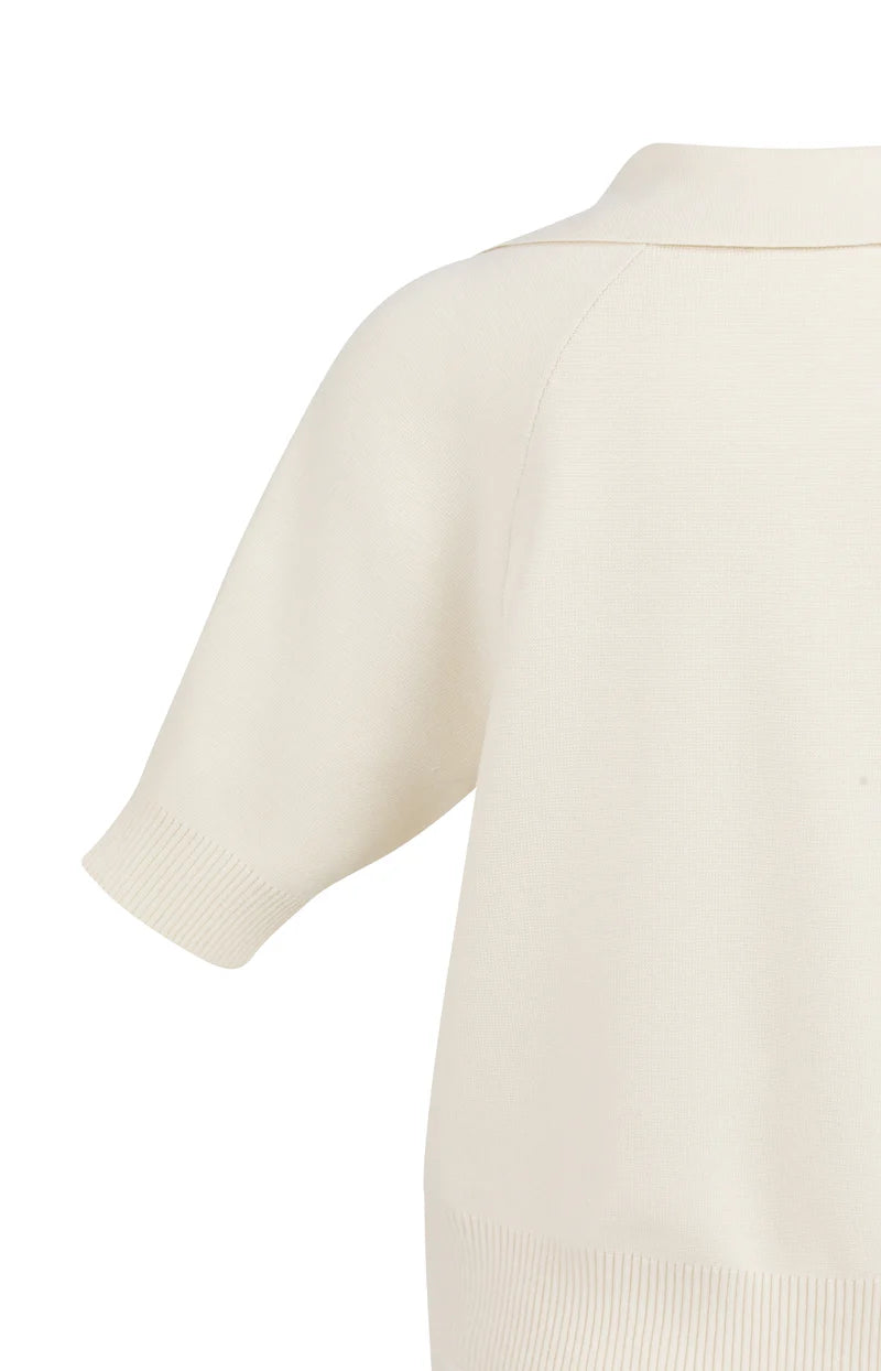 Pull en maille à manches courtes - Mélange de viscose