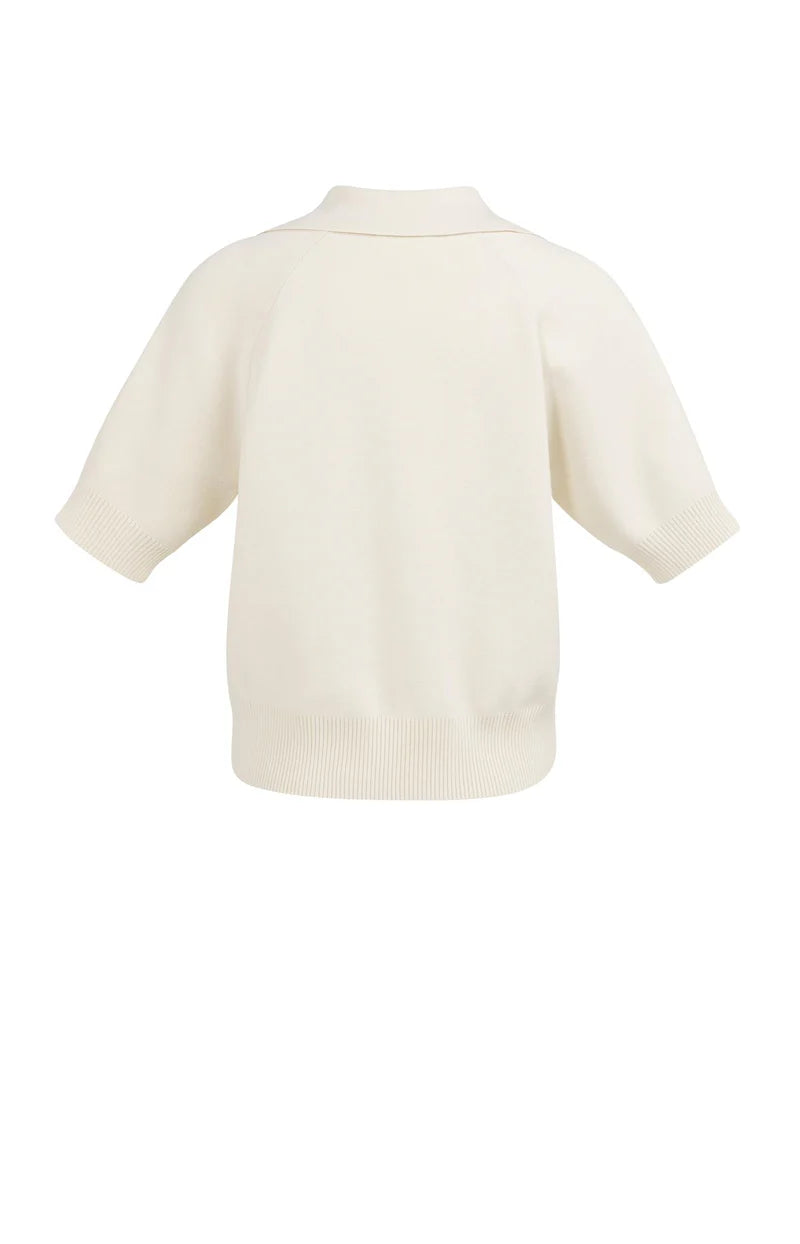 Pull en maille à manches courtes - Mélange de viscose