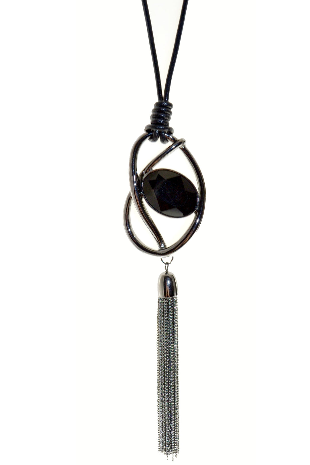 Collier pendentifs de type cordons en chaînettes