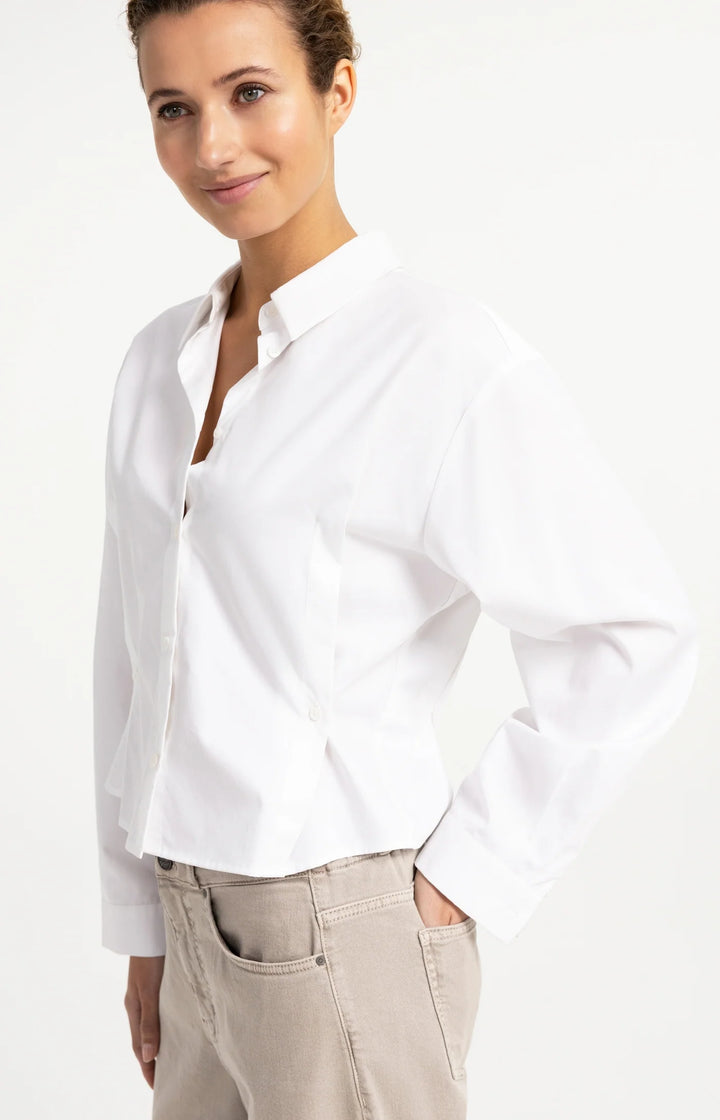 Blouse avec détail de boutons - Coupe étroite ajustée