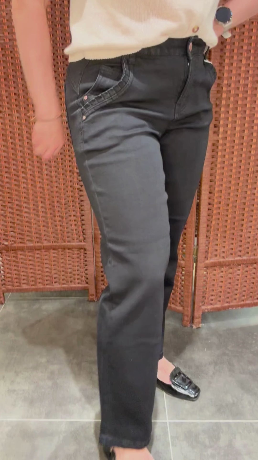 Jeans noir incontournable Raja