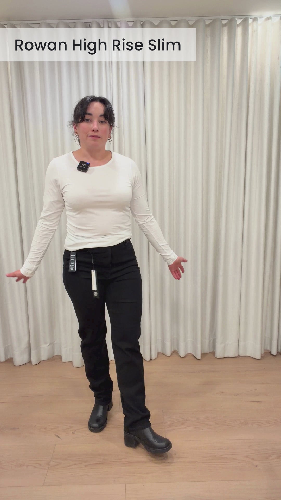 Jeans droit à taille confort Rowan - Avec ceinture élastique invisible