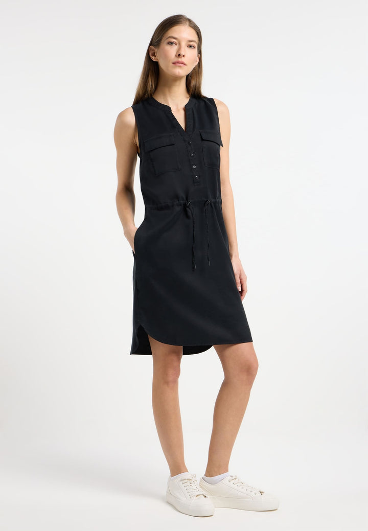 Robe courte fluide Roissin - Écoresponsable et à taille coulissante