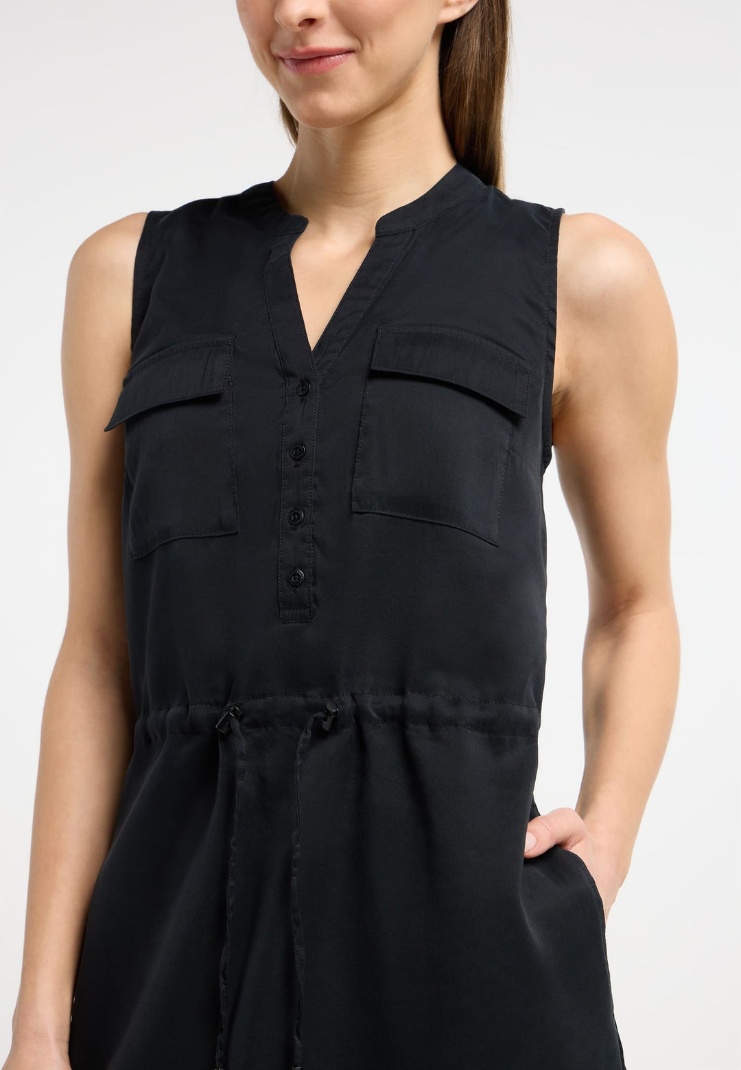 Robe courte fluide Roissin - Écoresponsable et à taille coulissante