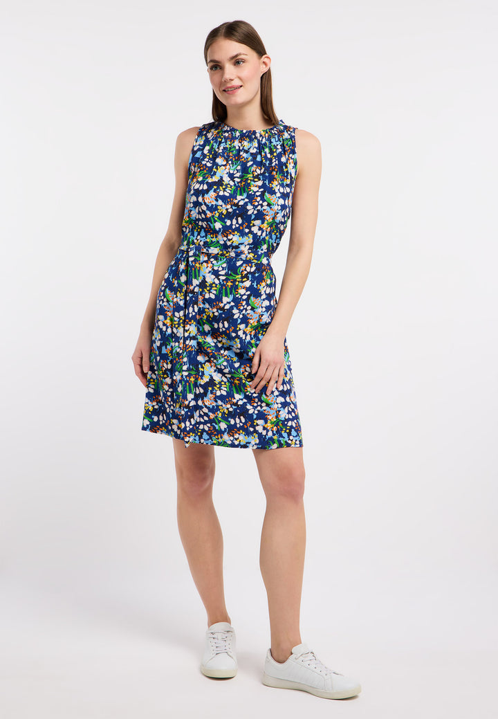 Robe imprimée Isalie - Coupe ajustée à la taille 100% viscose