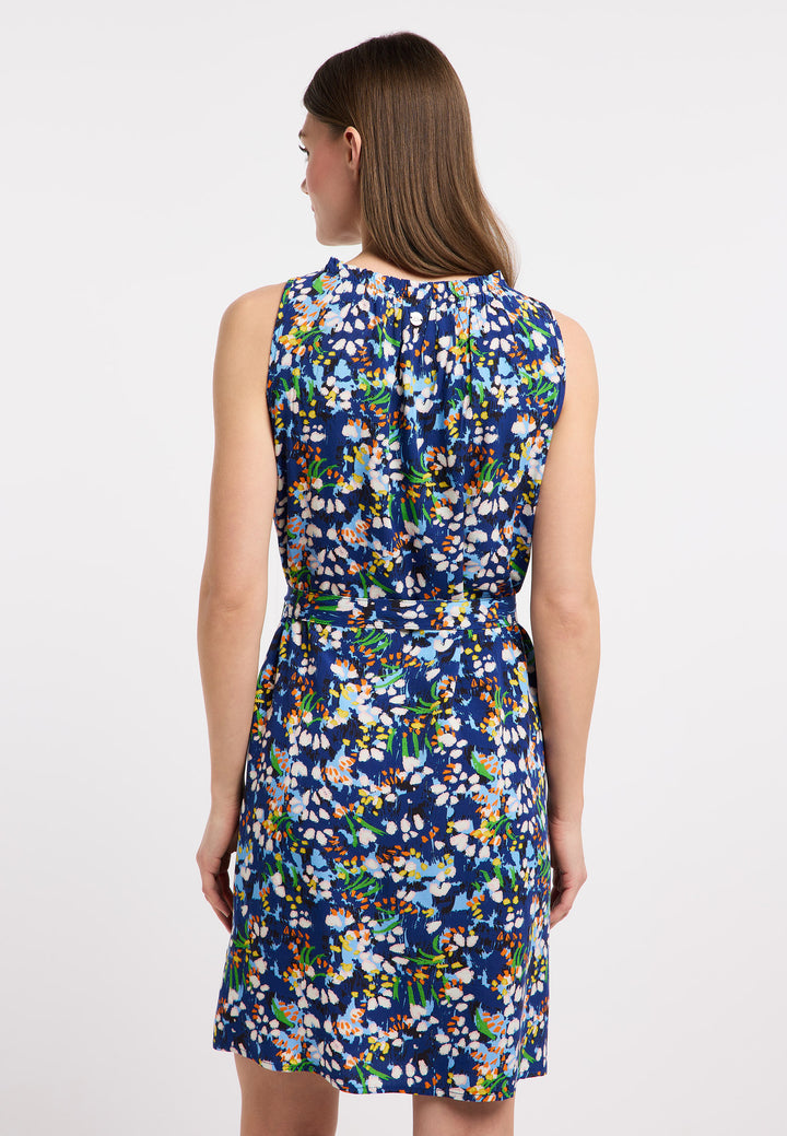Robe imprimée Isalie - Coupe ajustée à la taille 100% viscose