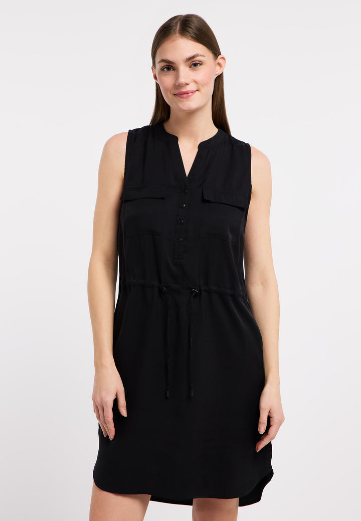 Robe courte fluide Roissin - Écoresponsable et à taille coulissante