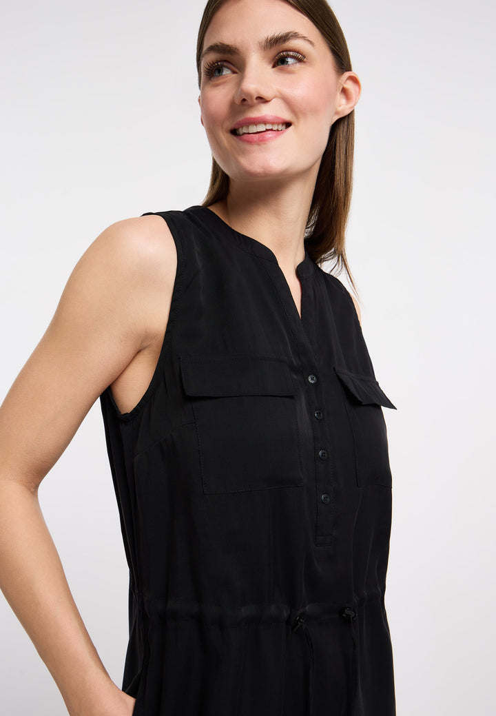 Robe courte fluide Roissin - Écoresponsable et à taille coulissante