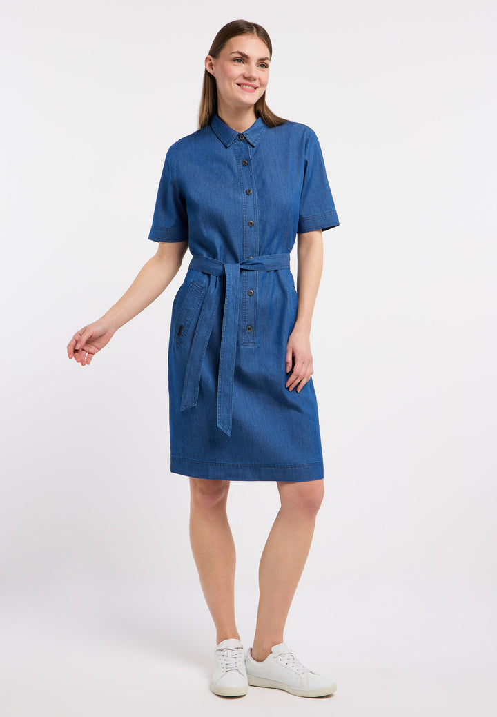 Robe chemise en denim Rozyna - Coton et viscose
