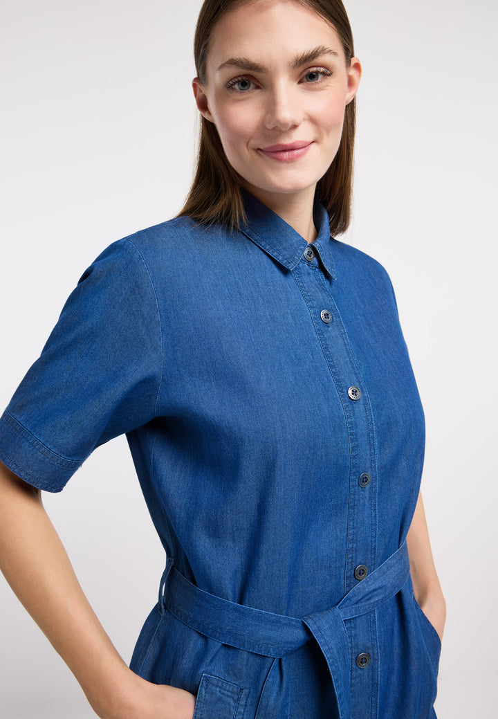 Robe chemise en denim Rozyna - Coton et viscose