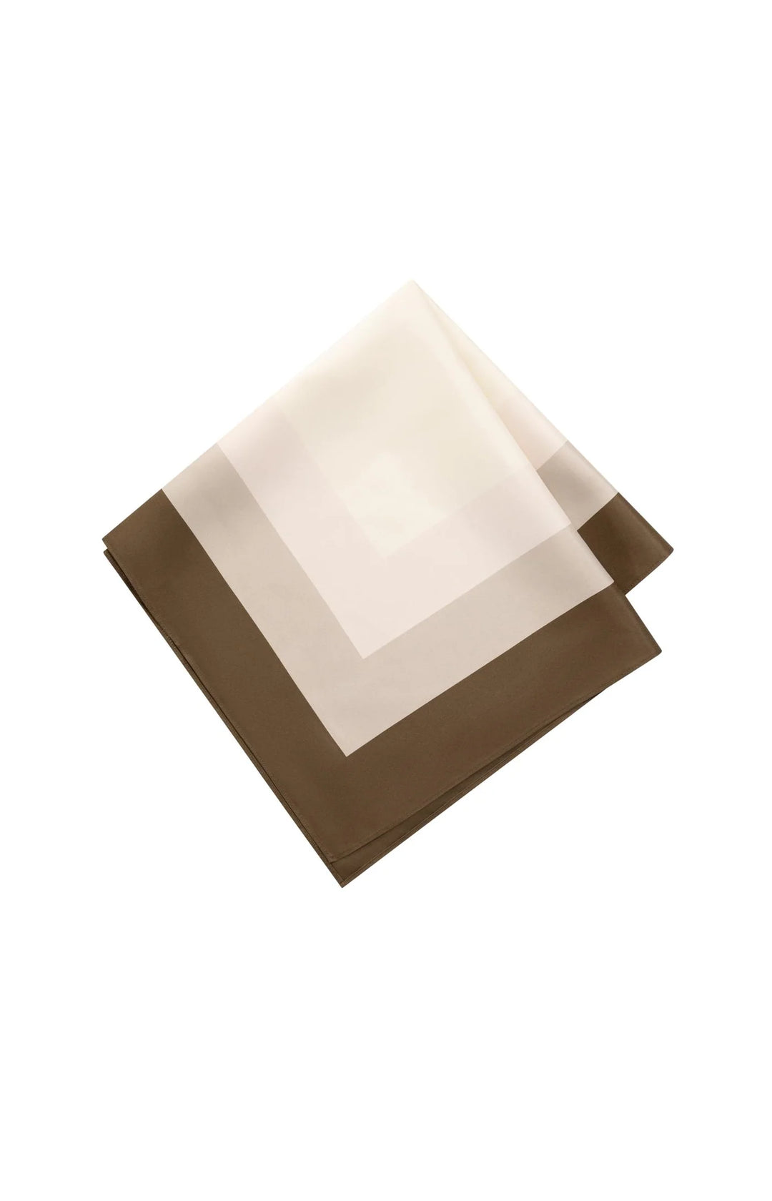 Foulard carré en satin twill avec imprimé bordure - Style élégant et contemporain