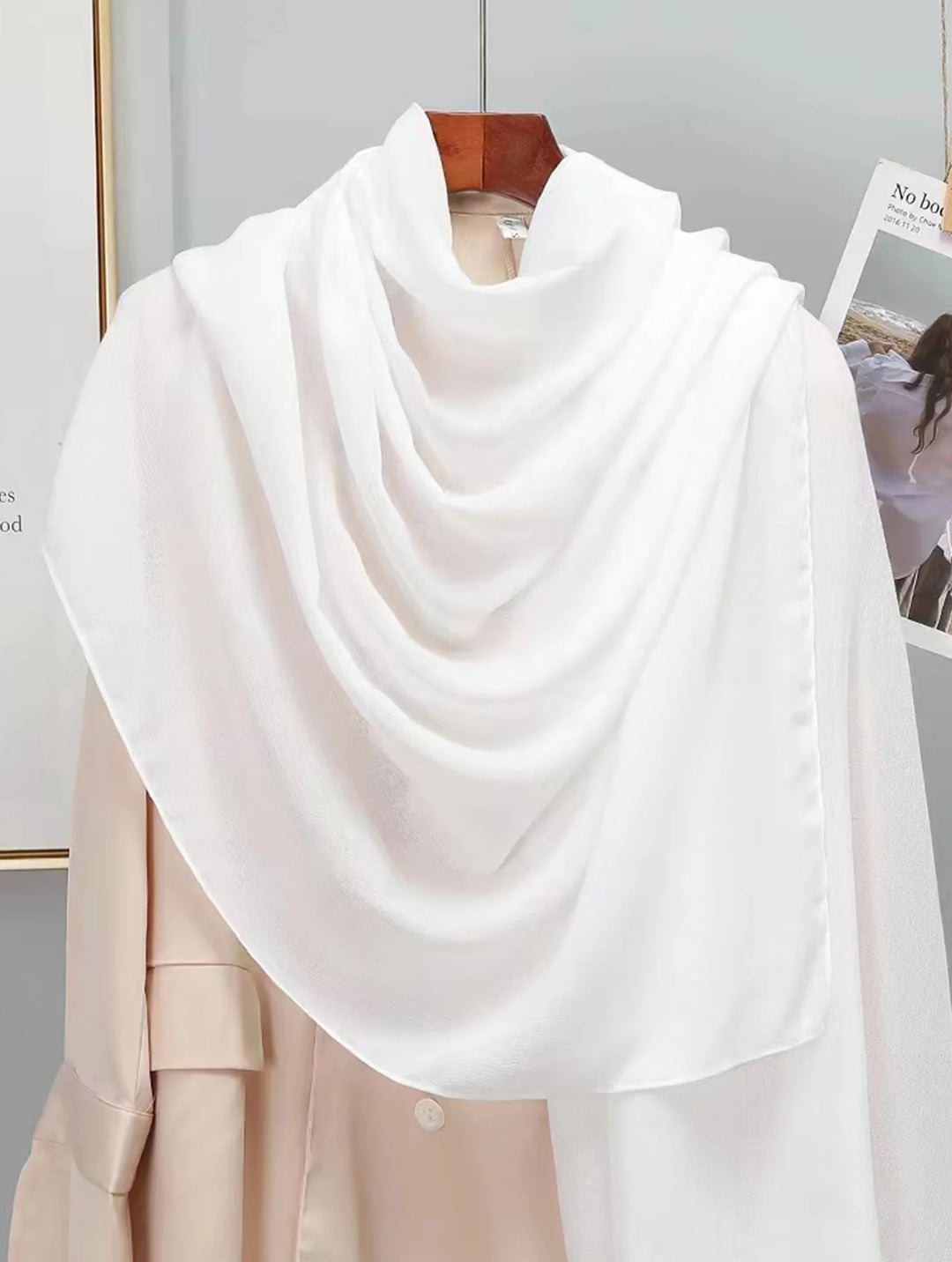 Foulard confortable uni style coton - Confortable et léger